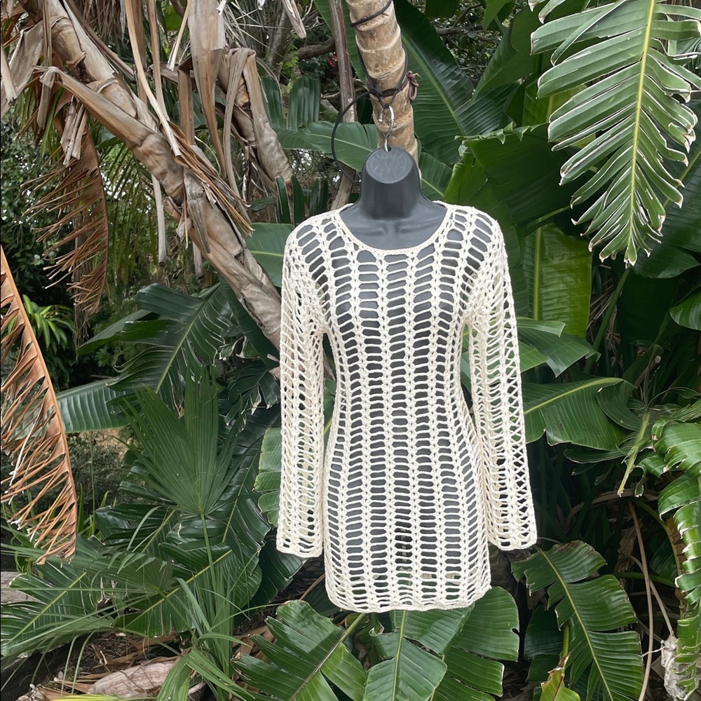Super down crochet dress
